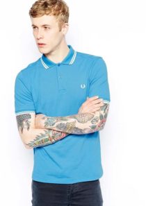 Fred Perry Polo with Twin Tip in Slim Fit